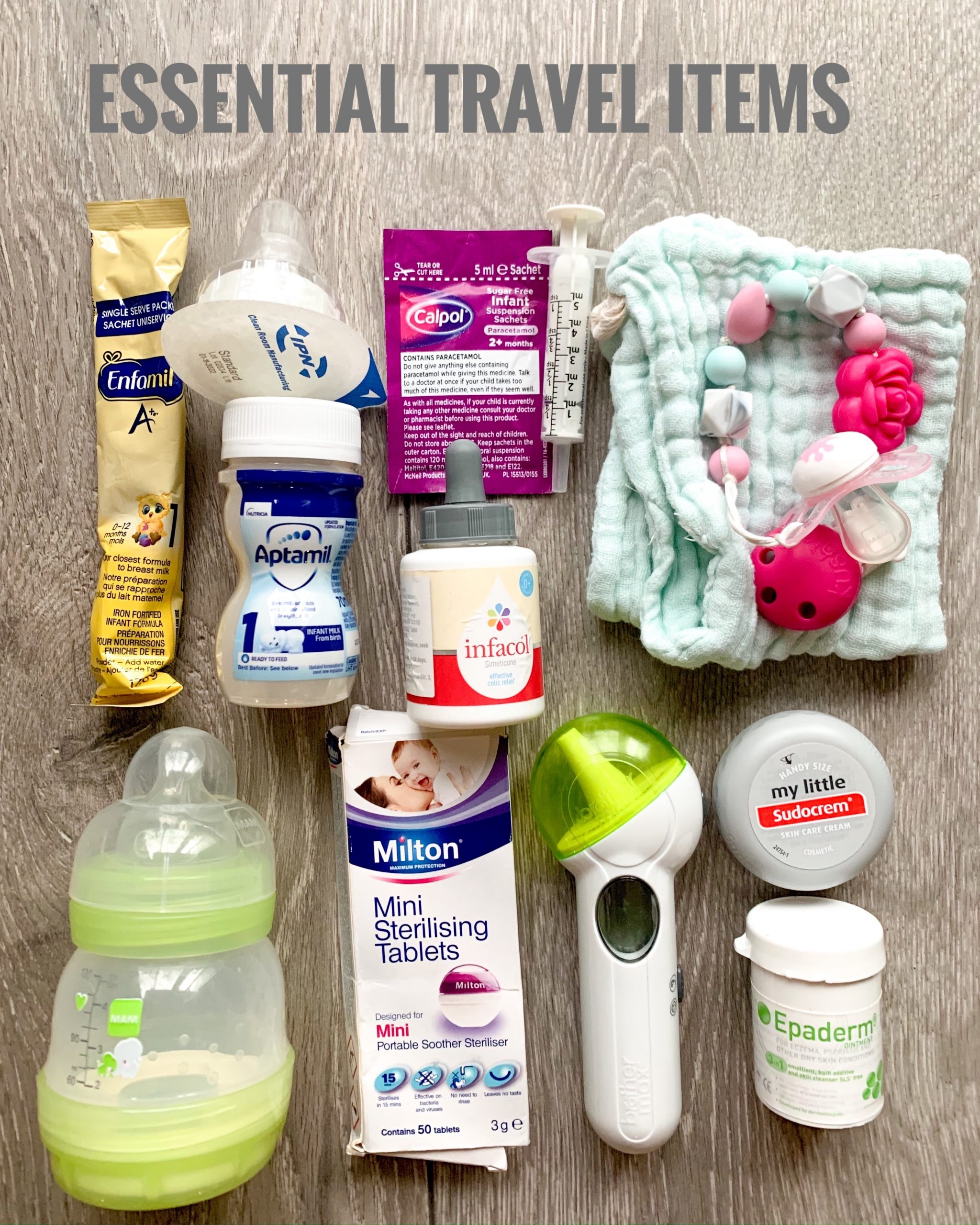 essentials for travelling abroad with a baby